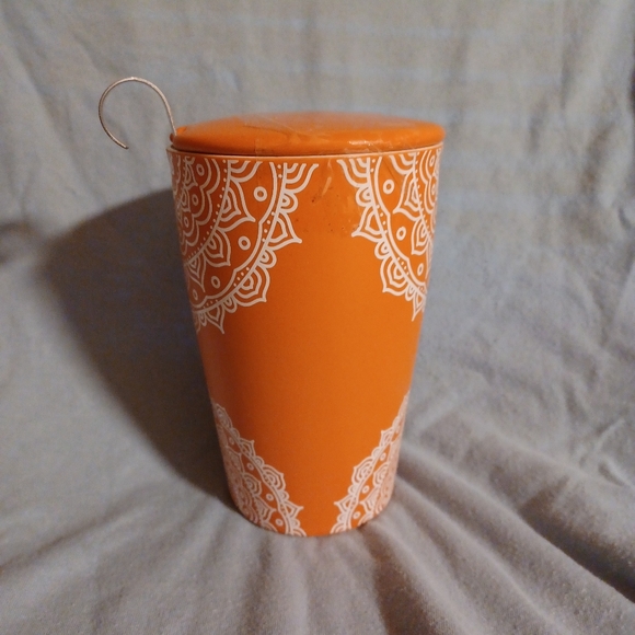 Tea Forté Kati Cup Chakra Terra Orange Cup with Infuser Basket & Lid (081824B) - Picture 3 of 5